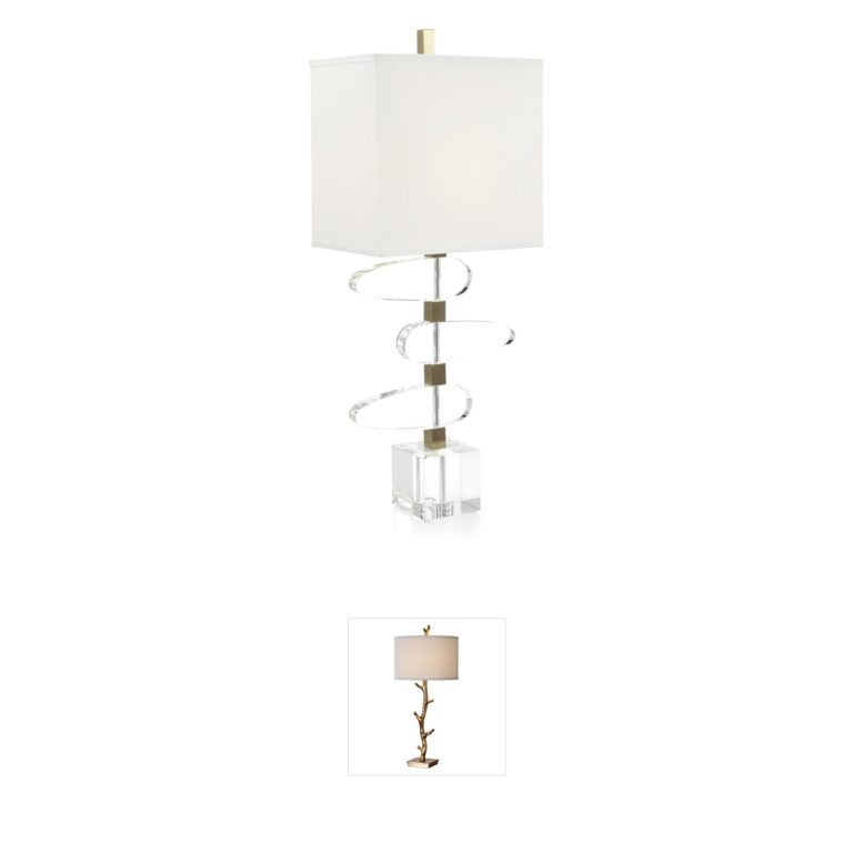 John-Richard Asymmetrical Crystal Metal Table Lamp