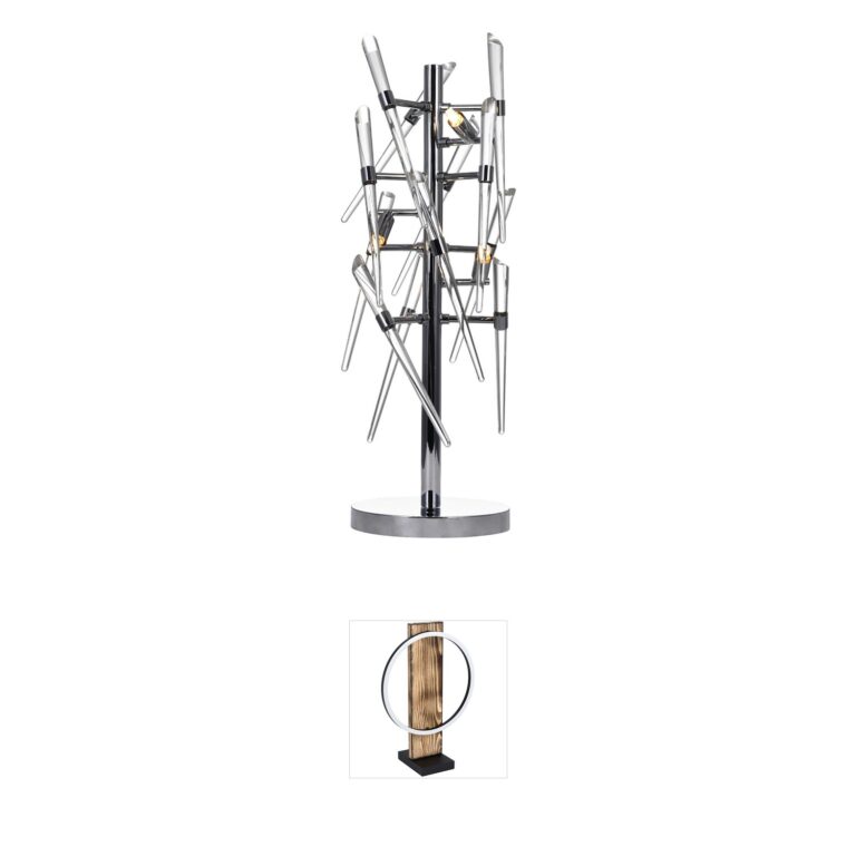 CWI Lighting Icicle Spiked Glass Table Lamp