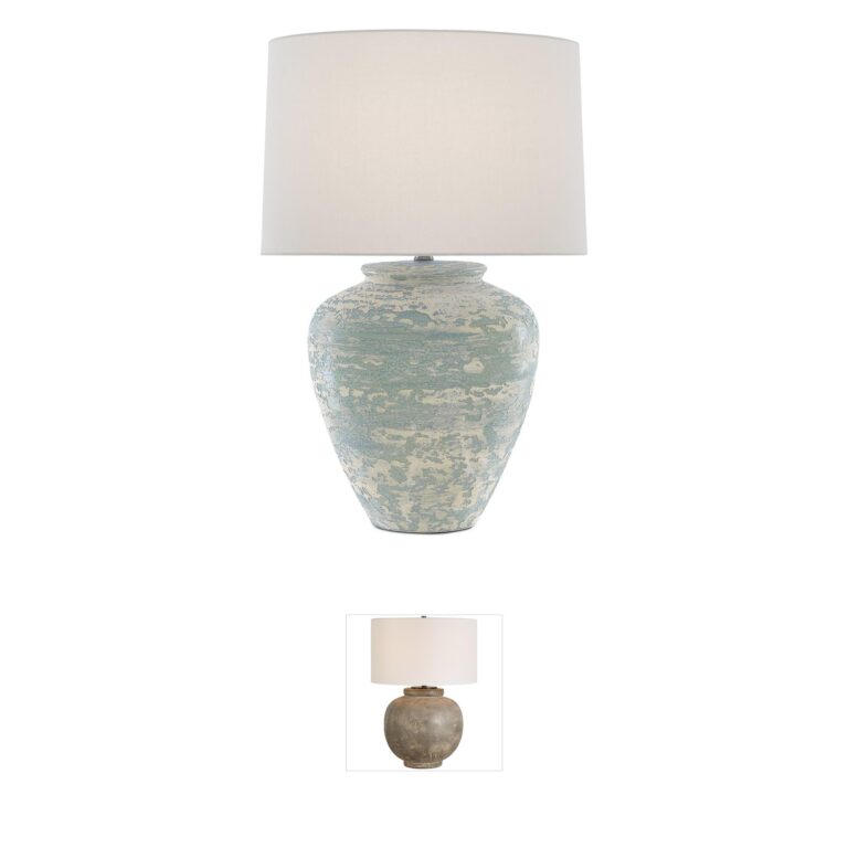 Currey & Company Mimi Aqua Ceramic Table Lamp