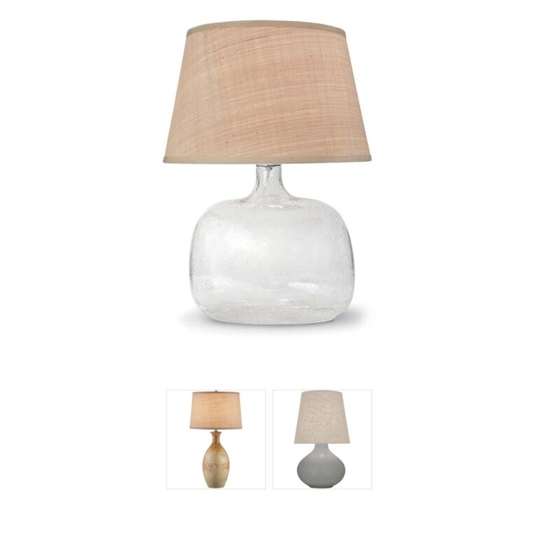 Regina Andrew Sedona Seeded Glass Oval Table Lamp