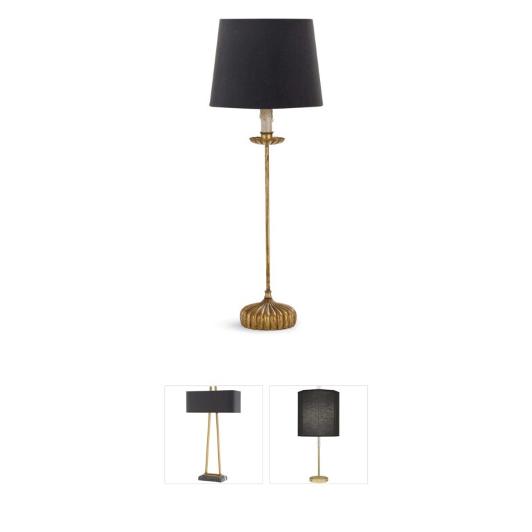 Regina Andrew Clove Stem Antique Gold Leaf Buffet Lamp