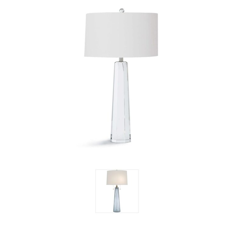 Regina Andrew Tapered Hex Crystal Table Lamp