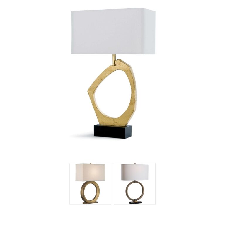 Regina Andrew Manhattan Gold Leaf Resin Table Lamp