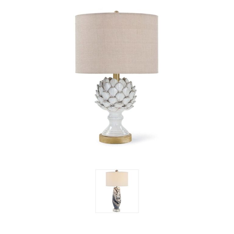 Regina Andrew Leafy Artichoke Off White Ceramic Table Lamp