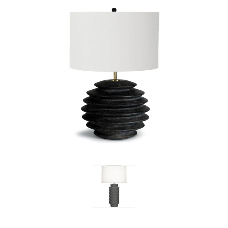 Regina Andrew Accordion Ebony Wood Table Lamp