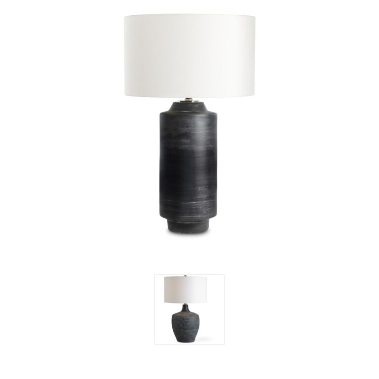 Regina Andrew Dayton Ebony Ceramic Table Lamp