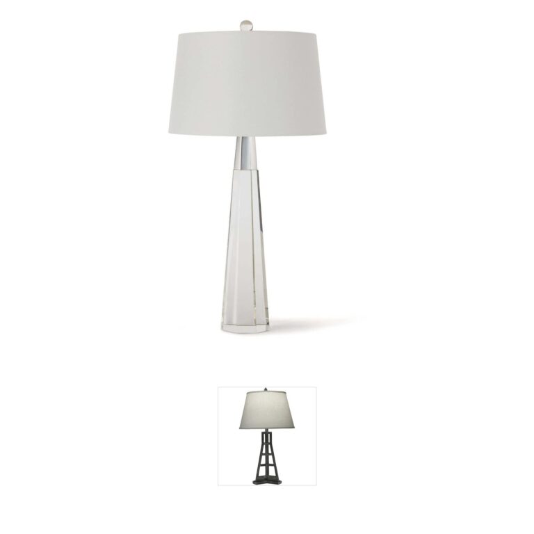 Regina Andrew Carli Crystal Table Lamp with Linen Shade