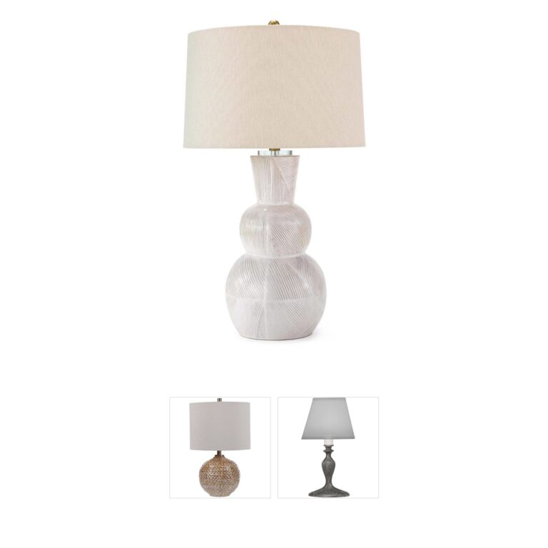 Regina Andrew Hugo Ivory Grey Ceramic Table Lamp