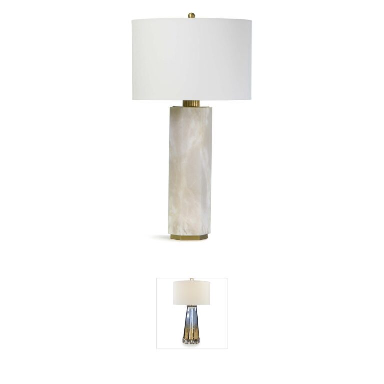 Regina Andrew Gear Alabaster Table Lamp
