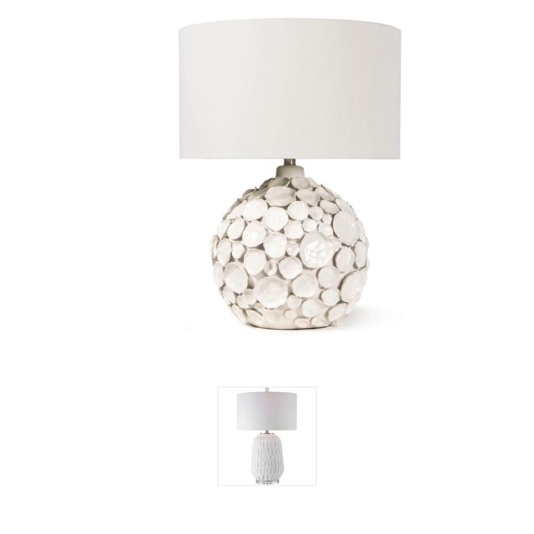 Regina Andrew Detroit Lucia White Ceramic Table Lamp