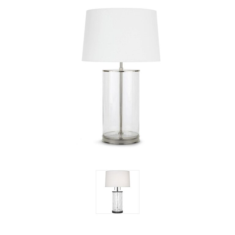 Regina Andrew Detroit Magelian Glass Table Lamp with Polished Nickel