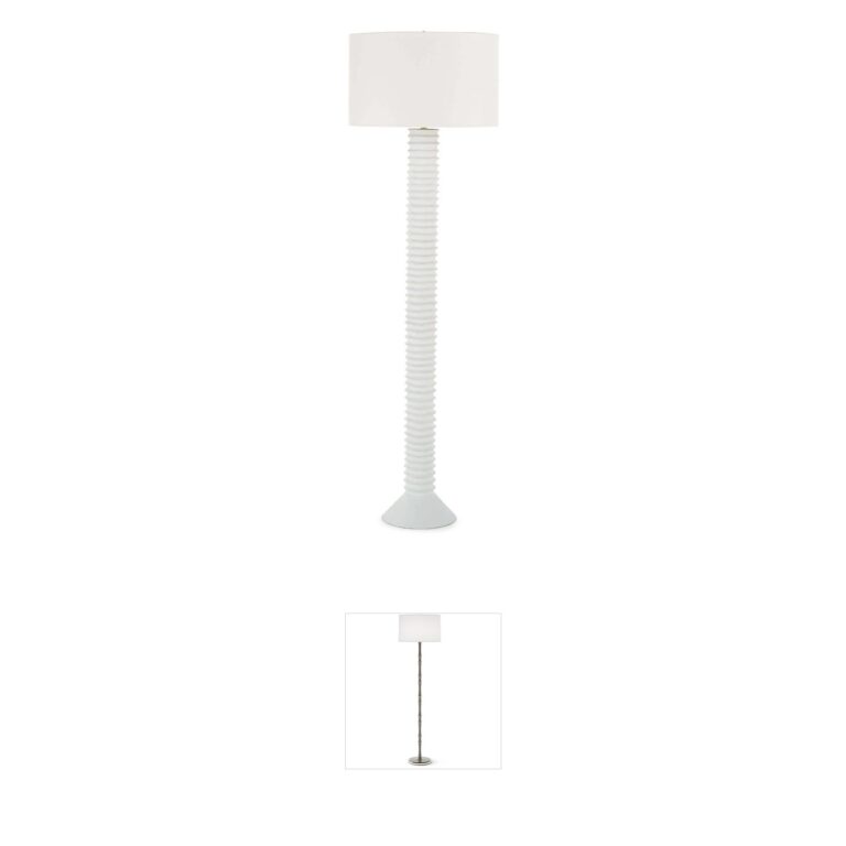 Regina Andrew Nabu White Aluminum Floor Lamp