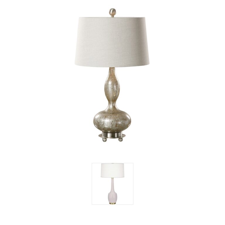Uttermost Vercana Smoked Mercury Glass Table Lamp