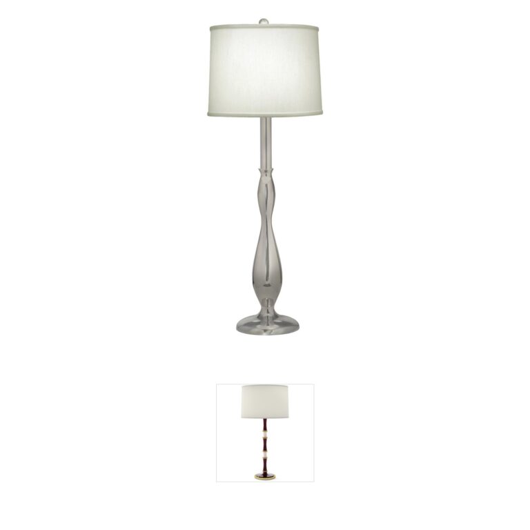 Stiffel Ellie Satin Nickel Metal Buffet Lamp