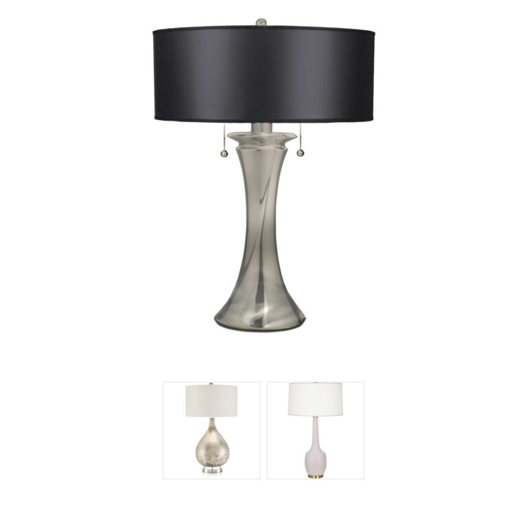 Stiffel Ellie Satin Nickel Table Lamp