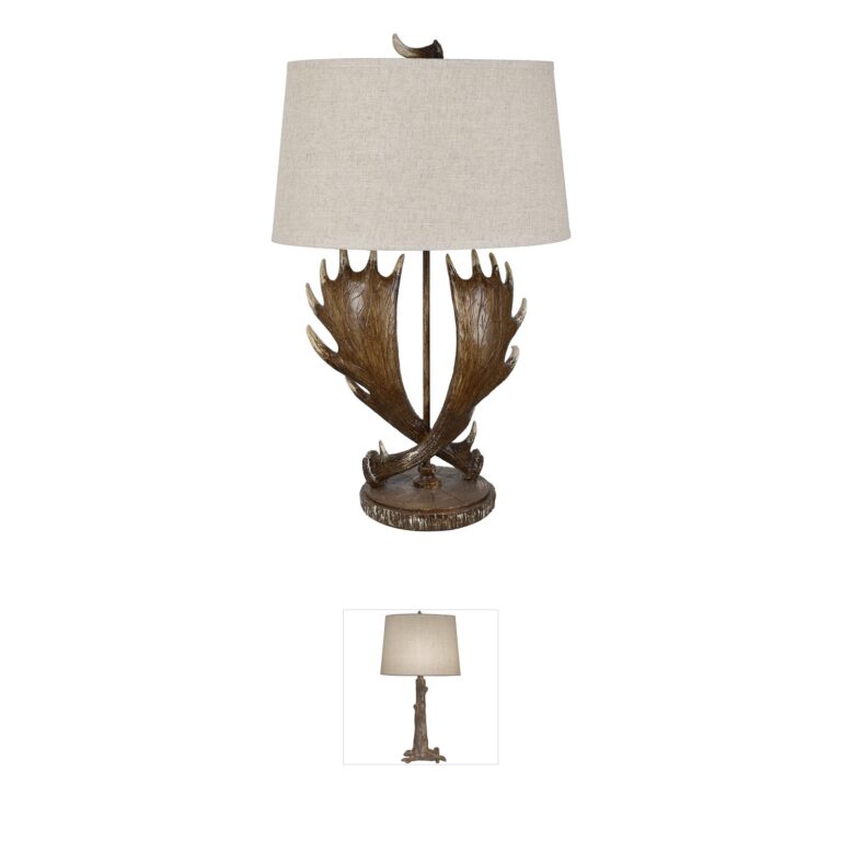 Crestview Collection Moose Run Resin Table Lamp
