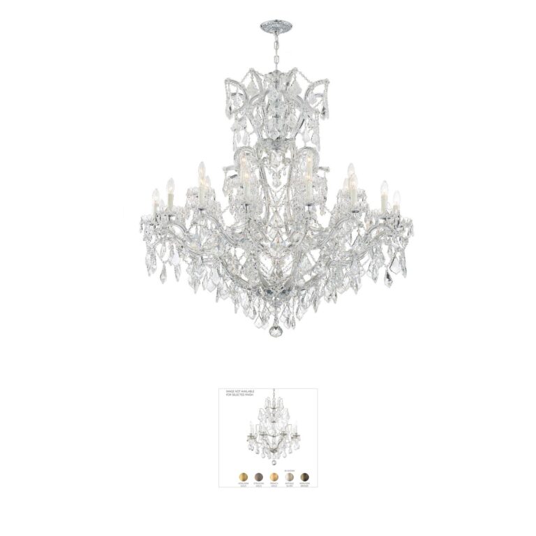 Crystorama Maria Theresa Polished Chrome & Swarovski Crystal Chandelier
