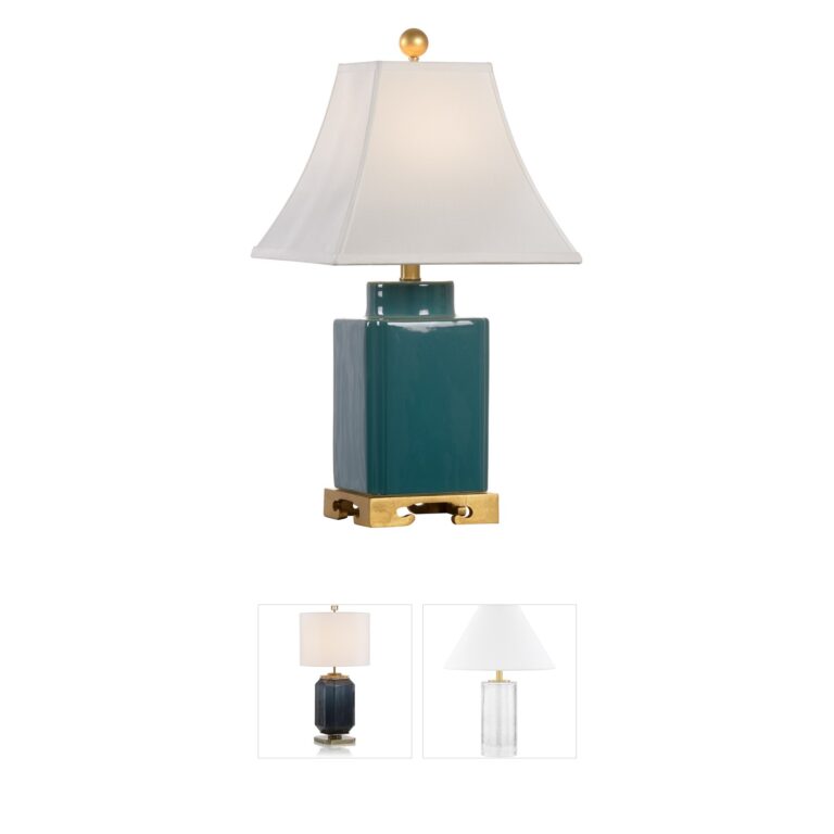 Wildwood Biltmore Green Glaze Ceramic Table Lamp