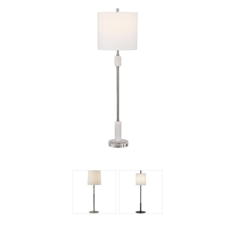 Uttermost Sussex Nickel & Marble Table Lamp