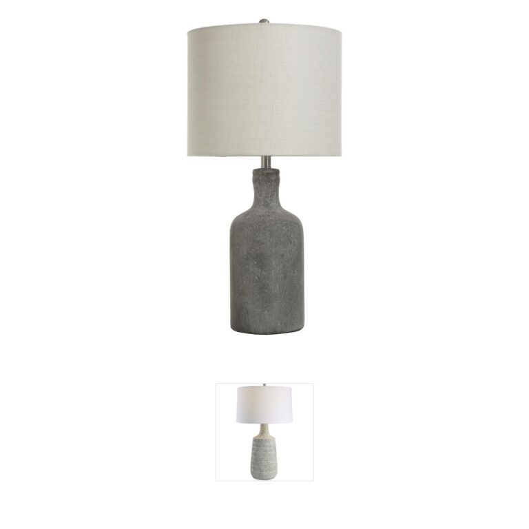 StyleCraft Home Collection Olney Concrete Table Lamp