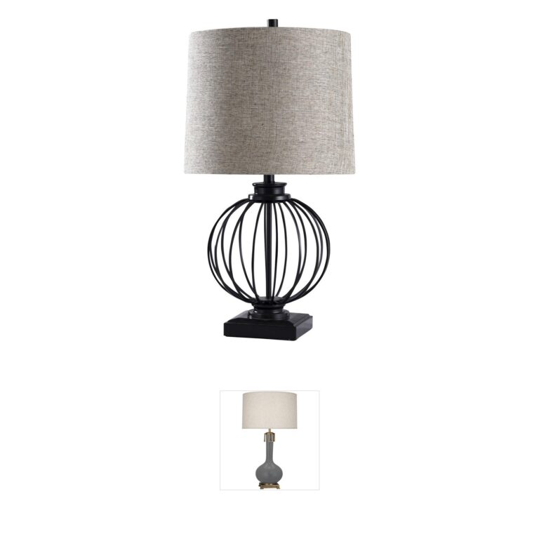 StyleCraft Home Collection Audrey Black Metal Table Lamp