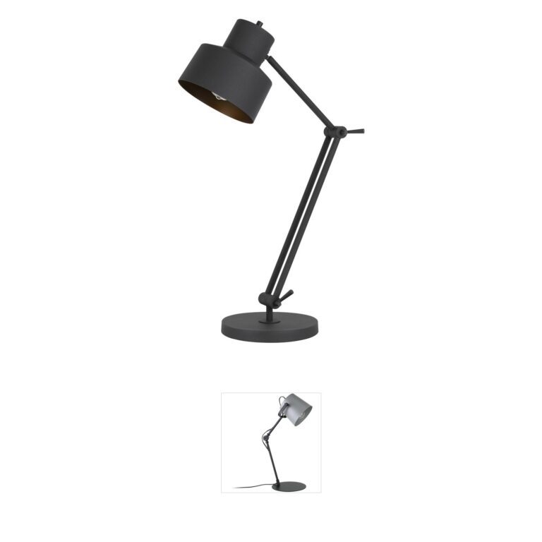 CAL Lighting Davidson Matte Black Adjustable Desk Lamp