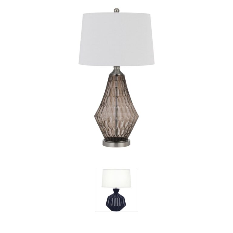 CAL Lighting Conover Smoky Glass Table Lamp