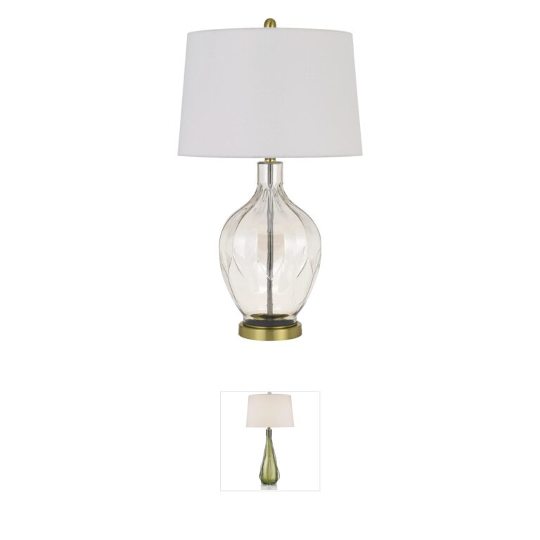 CAL Lighting Bancroft Clear Glass Table Lamp