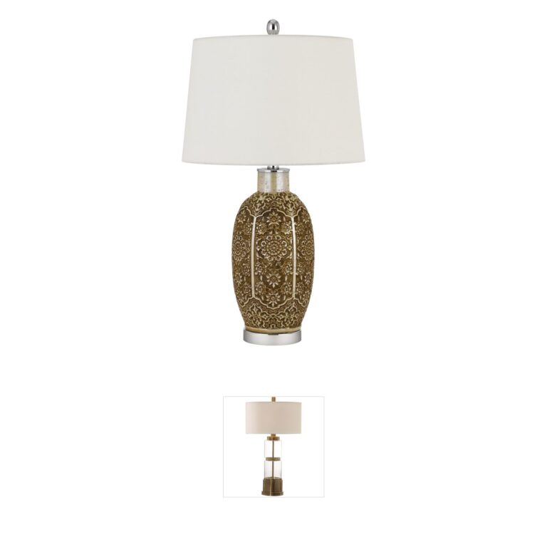 CAL Lighting Olive Collection Ceramic Table Lamp
