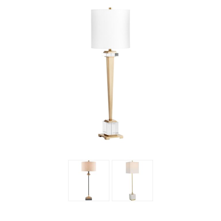Cyan Design Statuette Brass & Crystal Table Lamp