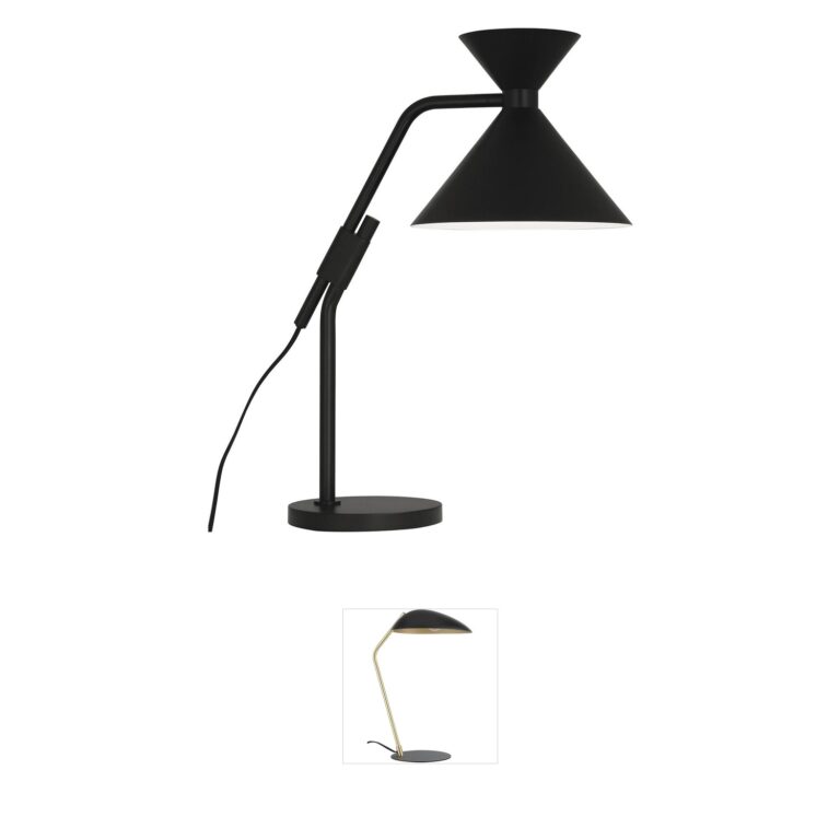Robert Abbey Cinch Matte Black Table Lamp