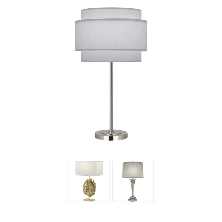 Robert Abbey Decker Polished Nickel Table Lamp