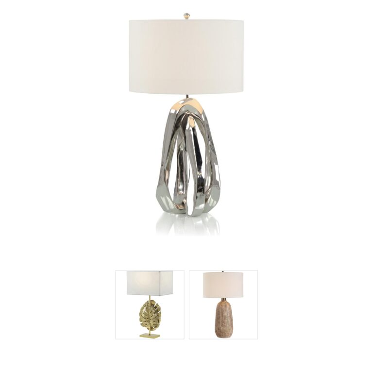 John-Richard Amorphic Stone and Marble Table Lamp