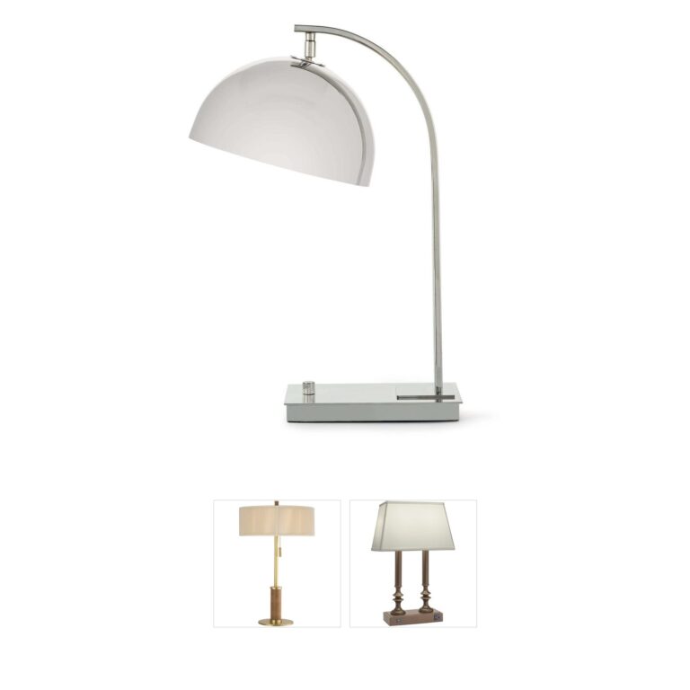 Regina Andrew Otto Polished Nickel Steel Desk Lamp