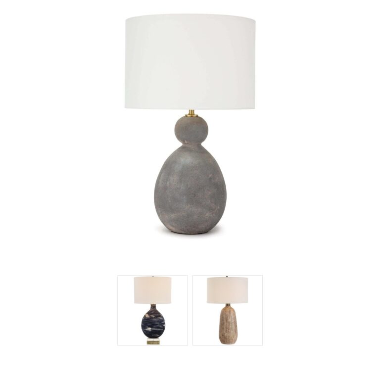 Regina Andrew Detroit Playa Ceramic Table Lamp with Linen Shade
