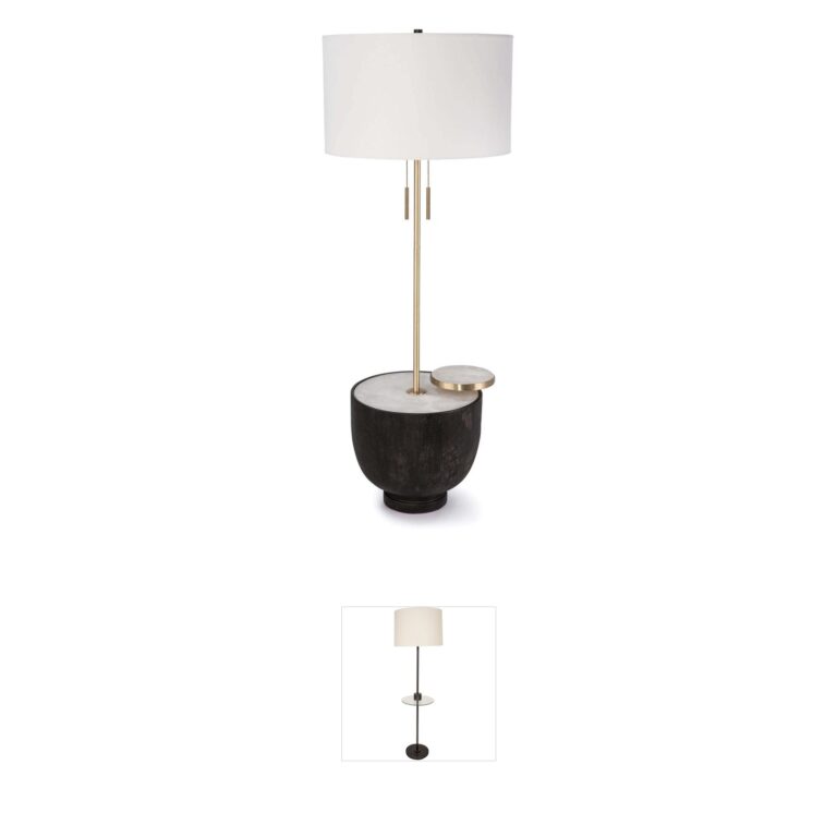 Regina Andrew Theo Ebony Birch Floor Lamp