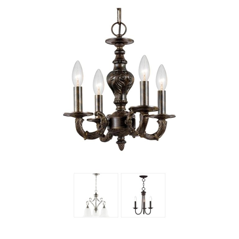Crystorama Paris Market Venetian Bronze Mini Chandelier