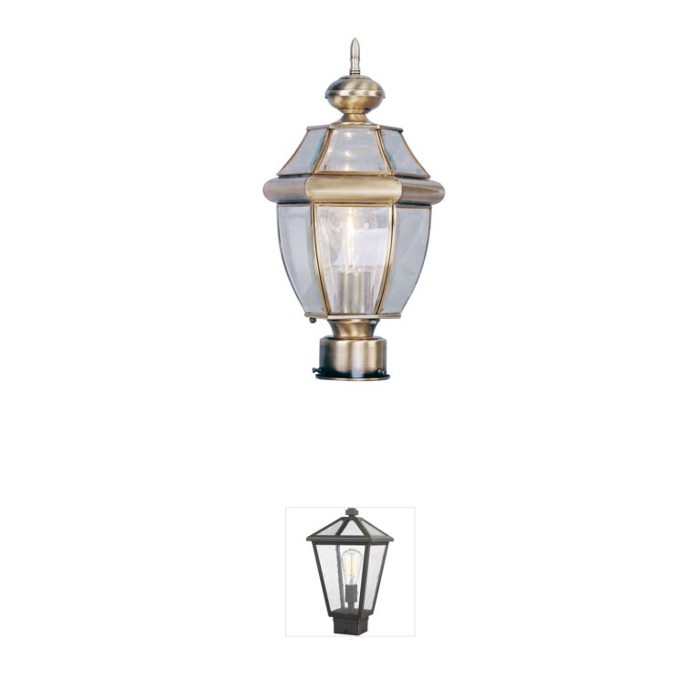 Livex Lighting Monterey Solid Brass Outdoor Post Light