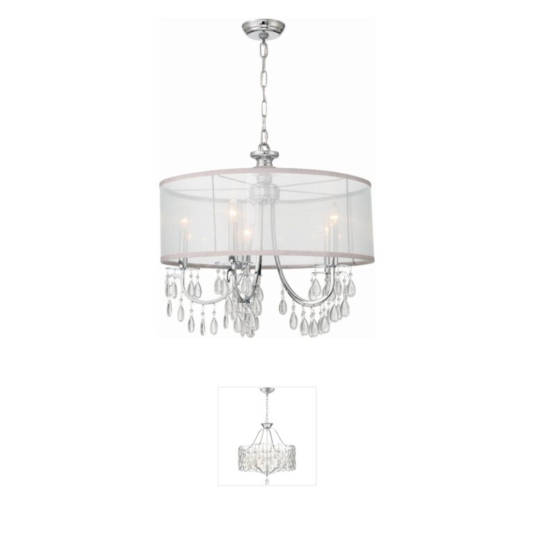 Crystorama Hampton Polished Chrome & Crystal Chandelier