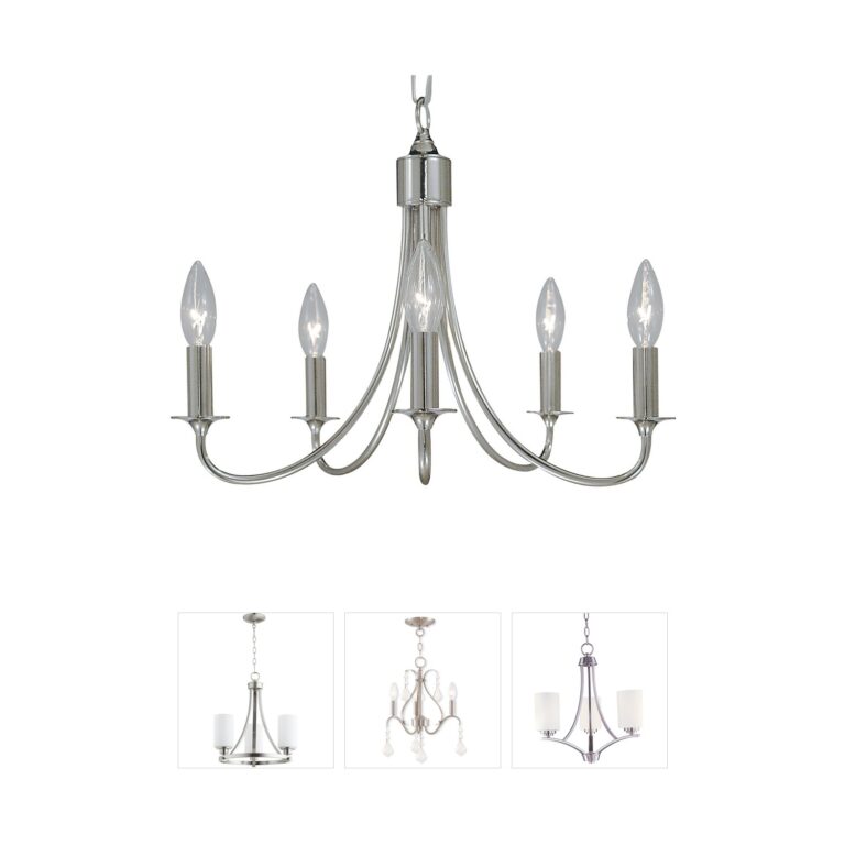 Framburg Maisonette Polished Silver Mini Chandelier