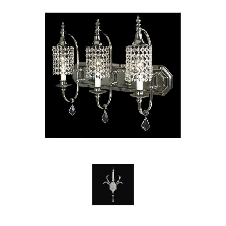Framburg Princessa Polished Silver Wall Sconce