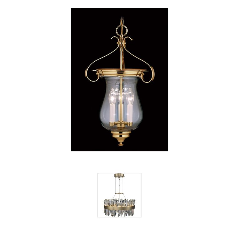 Framburg Jamestown 3-Light Mahogany Bronze Foyer Pendant with Clear Glass Urn