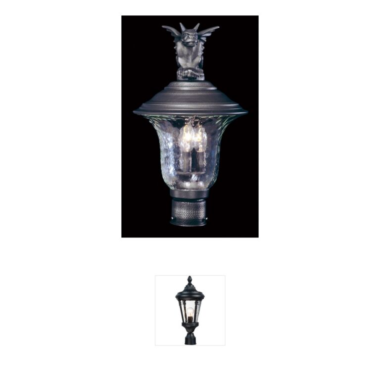 Framburg Carcassonne Siena Bronze 3-Light Outdoor Post Mount with Clear Mottled Glass