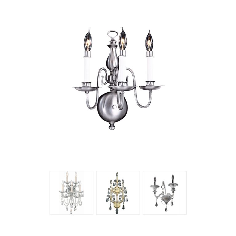 Framburg Jamestown 3-Light Polished Brass Wall Sconce