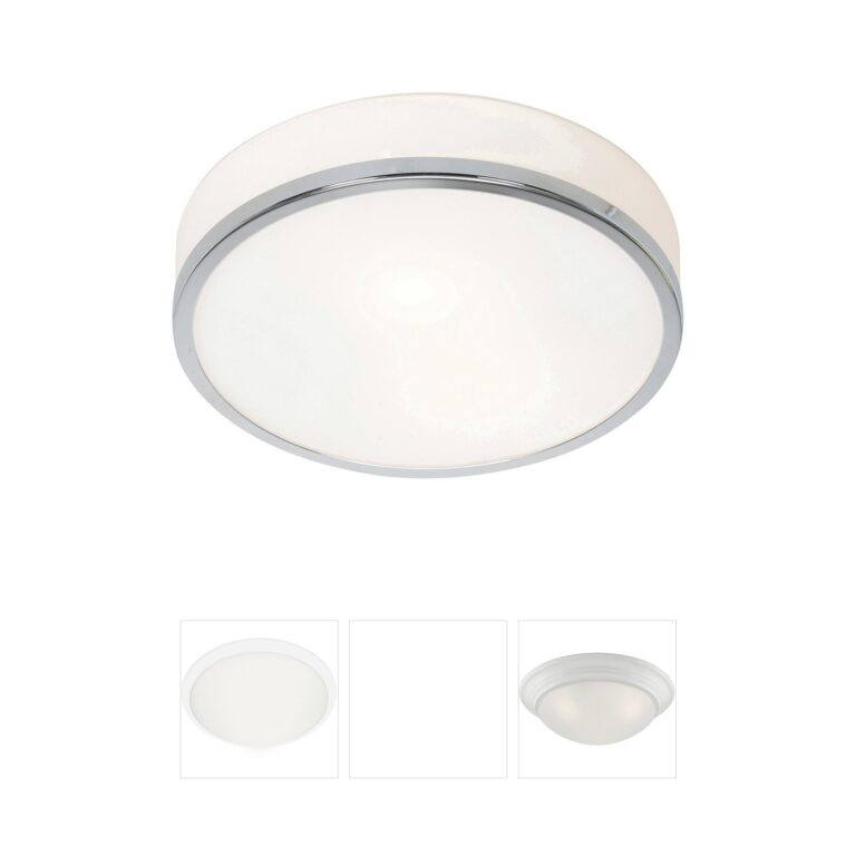 Access Lighting Aero Chrome Opal Glass Flush Mount