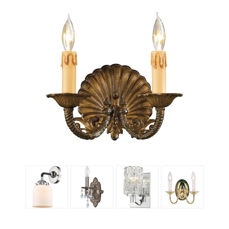 Metropolitan Family Collection Oxide Brass Wall Sconce