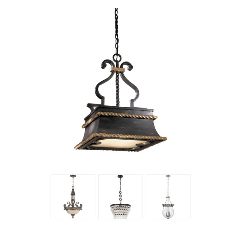 Metropolitan Montparnasse French Coal & Gold Leaf Pendant