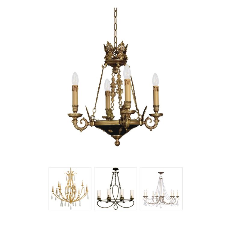 Metropolitan Vintage Collection Dore Gold Chandelier