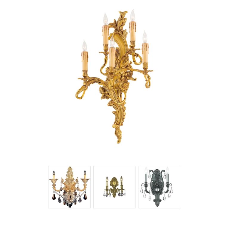 Metropolitan Family Collection Aged French Gold Wall Sconce
