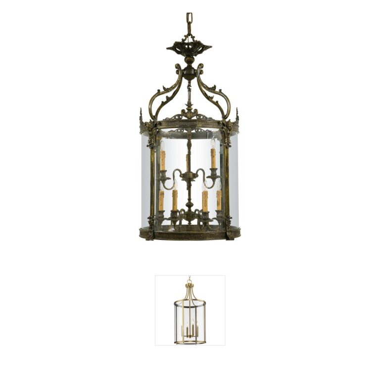 Metropolitan Family Collection Oxide French Gold Foyer Pendant